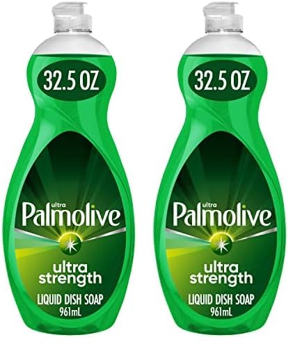 Palmolive Ultra Strength Liquid Dish Soap, Original Green, 32.5 Fluid Ounce (Pack of 2)