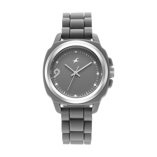 Image of Fastrack Tees Hype Bounce Quartz Grey Round Dial Men's Watch | Water Resistance Watch | Watches for Men Analog - 38170PP01