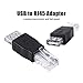 UCEC USB to RJ45 Ethernet Adapter, Type A USB 2.0 Female to Ethernet RJ45 Male Plug Converter Connector, 1 Piece