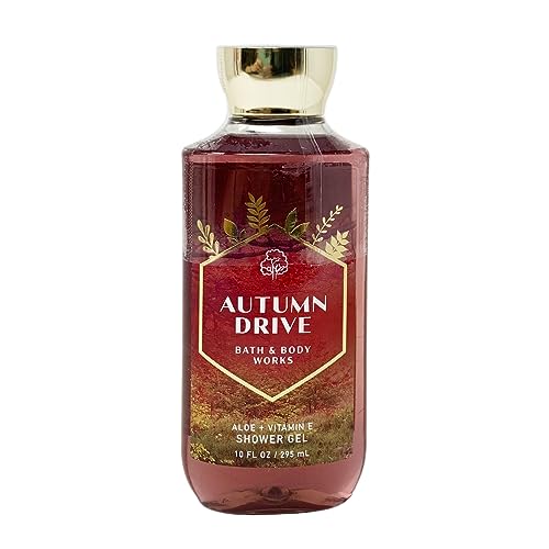 Image of Bath & Body Works AUTUMN DRIVE Aloe + Vitamin E Shower Gel 3 Pack Bundle - 10 fl oz / 295 mL each