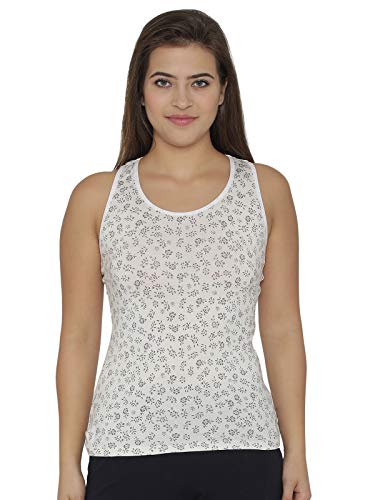 Image of Clovia Women's Cotton Printed Tank Top with Racerback