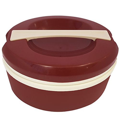 Termoprato 1,5l Marmita Prato Triplo Térmico Alça Microondas, Zanline, Bordô