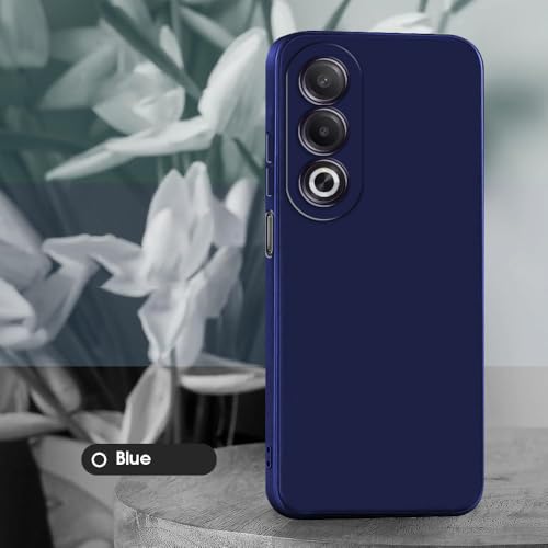 Image of Back Cover for Oppo A3 Pro 5G / K12x 5G | Full Camera Protection | Premium Liquid Silicon Case | Flexible Bumper Case for Oppo A3 Pro 5G / K12x 5G (Dark Blue)