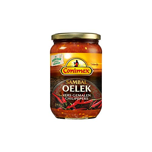 Conimex Sambal Oelek Hot Chilli Paste 200 g (Pack of 6)