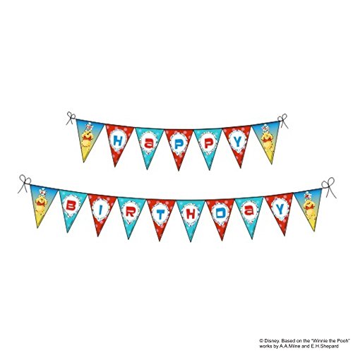 Image of PRETTY UR PARTY Honey Bear Party Decorations Kit - 80 pcs Include Bunting, Balloons, Thank You, Centerpiece, danglers, Caps, Bear Party Supplies, Winnie Birthday Decor, DIY Decor for Kids
