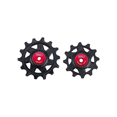 BBB Cycling Galet de Dérailleur Céramique Arrière | 12 Vitesses | Compatibles avec Système SRAM MTB | RollerBoys Céramique 12T-14T BDP-17