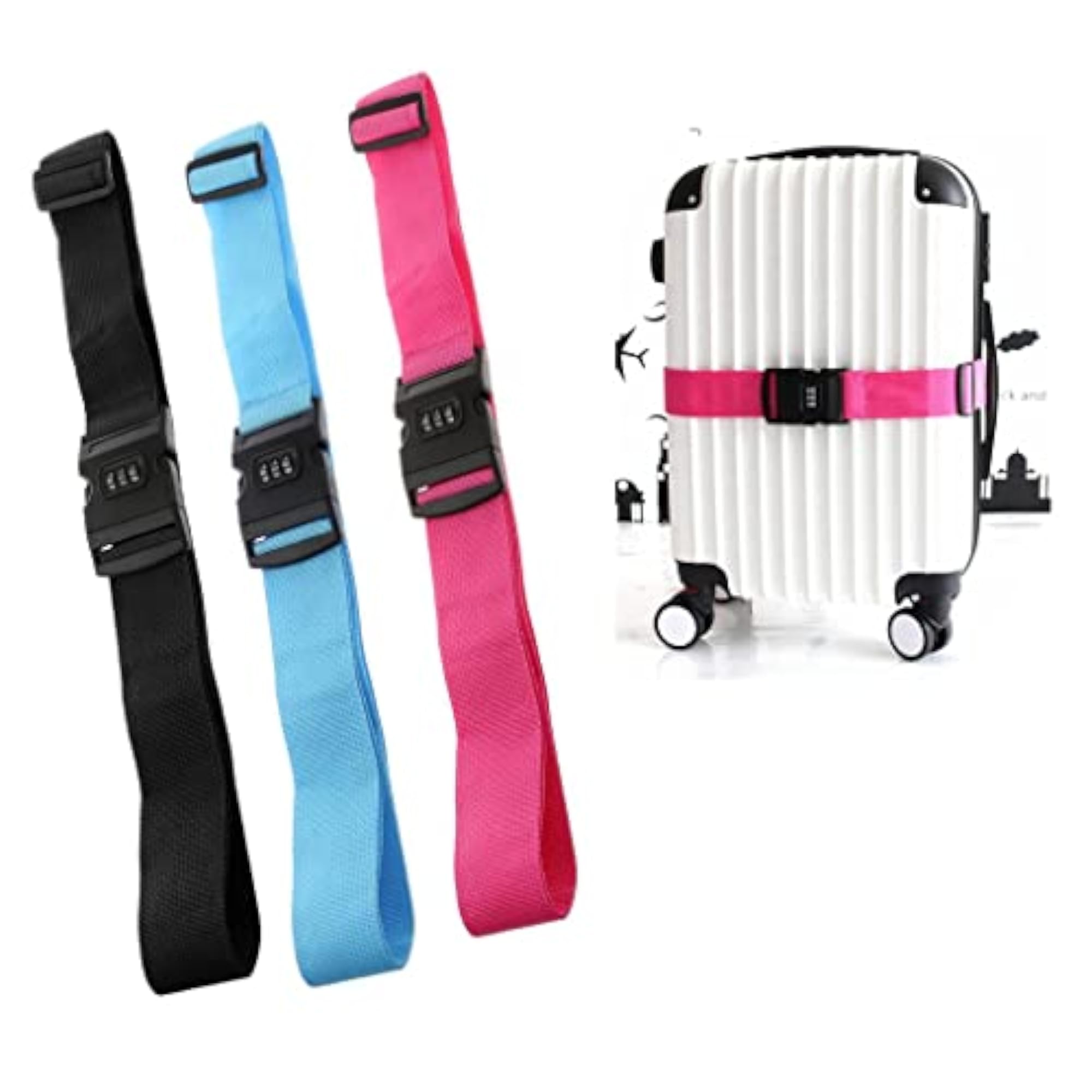 50-95cm Luggage Strap Adjustable Travel Belt