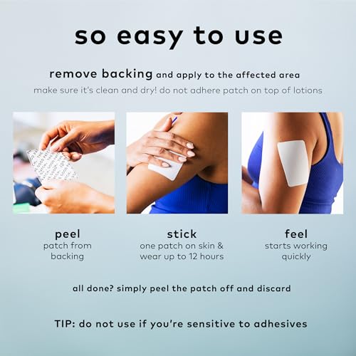 Image of The Good Patch Muscle Pain Relief Patches, Natural Patch with Menthol, Lavender, Arnica and Aloe Vera, Sustained Release, Plant Powered Wearable Wellness, for Back, Neck, Arms, Legs (8 Total Patches)
