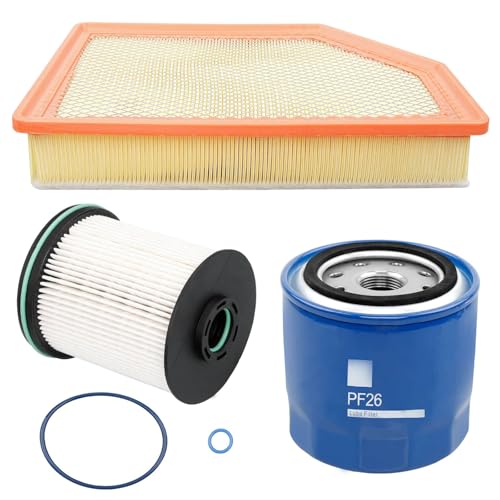 Diesel 6.6L Duramax Filter Kit- TP1015, PF26 A3248C (84554703) Fuel/Oil/Air Filter Compatible with 2020-2024 Chevy Silverado/GMC Sierra 2500 HD 3500 HD Engine