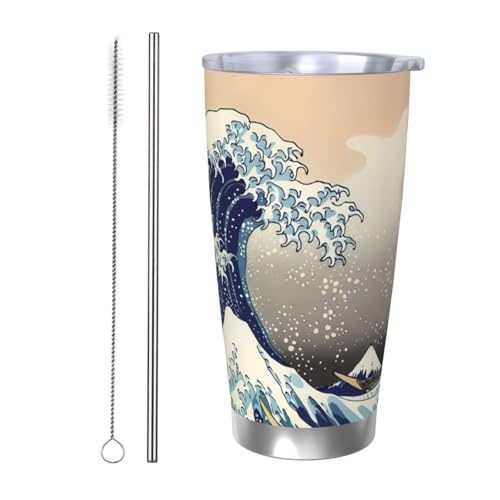 G _ސ쉫Q k ^u[ bN  J[Jbv 600ml ^fM ۗ ۉ ԗp @r R[q[Jbv RrjJbv Xg[t ӂt AEghA jp Straw Two-piece Set