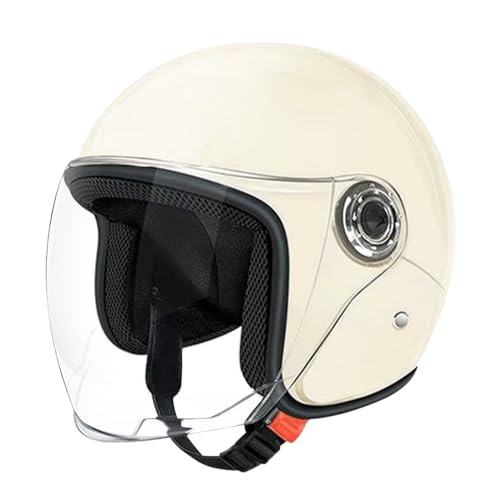 Riaisttd Casco Motociclista Grande | Casco Aperto per Adulti,Equipaggio Protettivo con Visiera per Avventura Pendolarismo Scooter Sportivo