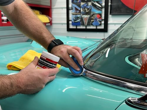 Mothers Mag & Aluminum Polish, 5 oz. — Brilliant Shine, Easy to Use, For All Uncoated & Unplated Metals Including Aluminum Wheels, Stainless Steel Trim and Exhaust Tips, Brass & More (05100)