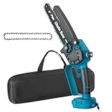 IRONFIST Mini Chainsaw 8-inch for MAKITA 18V BATTERY, Cordless Battery Chain Saw, Handheld Electric Power Chain Saw with Oiler, Safety Lock for Tree Trimming,Wood Cutting (NO BATTERY)
