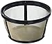 1 Filtre à café réutilisable en acier inoxydable pour cafetière Mr. Coffee 10-12 tasses