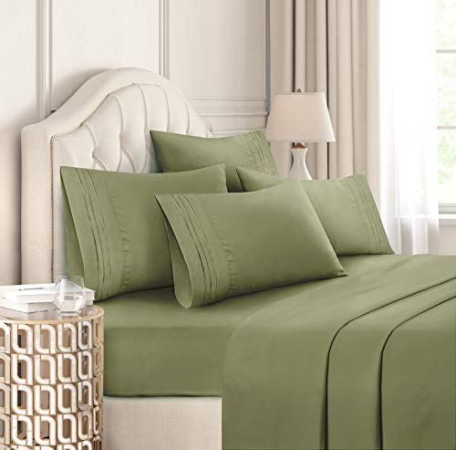 Full Size Sheet Set - 6 Piece Set - Hotel Luxury Bed Sheets