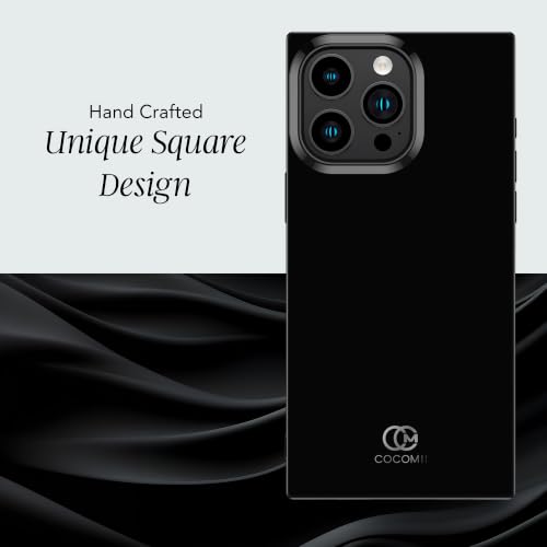 Image of COCOMII Rectangle for iPhone 15 Pro Case, Glossy Ebony
