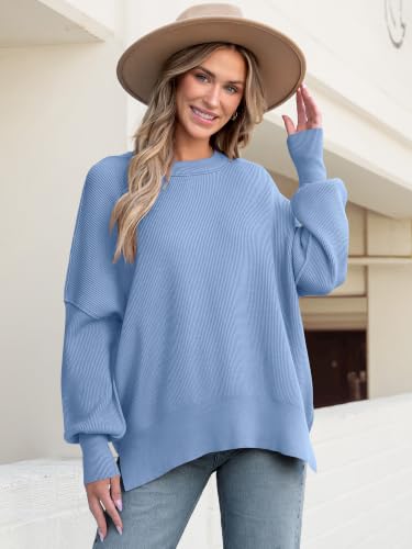 Image of ANRABESS Women's Oversized Knit Sweaters 2026 Fall Outfits