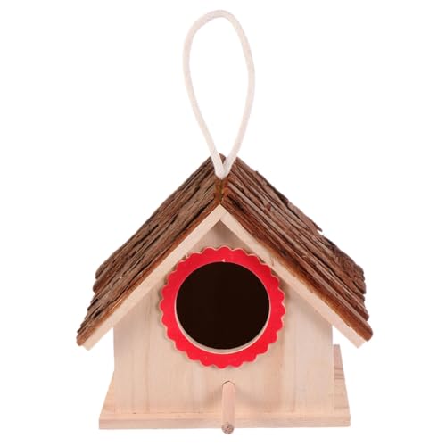 BELLIFFY 創造的な木製バードハウス 野鳥用巣箱 小型鳥対応 な繁殖場所 屋内外装飾に
