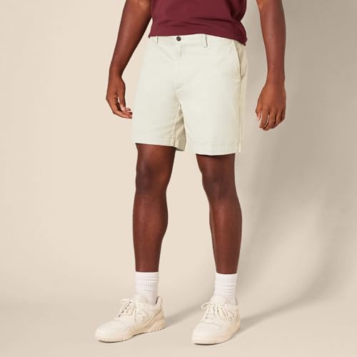 Amazon Essentials Men's Slim-Fit 7" Short Shorts, -stone, 31 - image 6