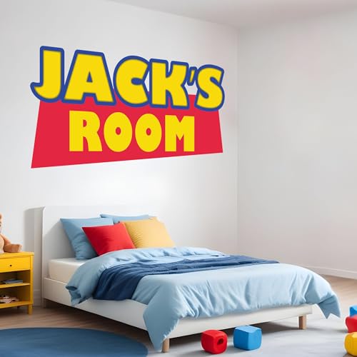 Vinilo decorativo personalizado para pared con nombre infantil miniatura 6