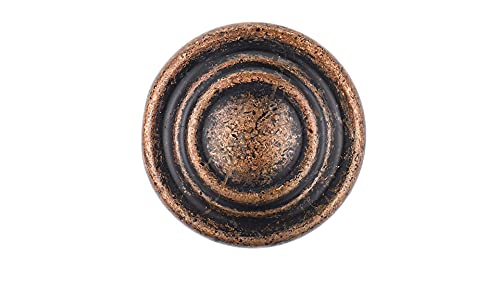 Image of Richelieu Hardware BP10734193 Notre-Dame Collection 1 5 /16-inch (34 mm) Antique Copper Traditional Cabinet and Drawer Mushroom Knob for Kitchen, Bathroom, and Furniture (Pack of 2)