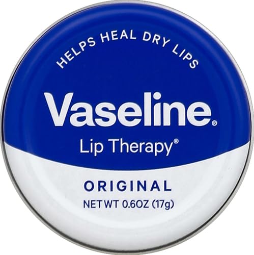 Unilever Vaseline Lip Therapy Lip Balm Tin, Original, 0.6 oz, Rose