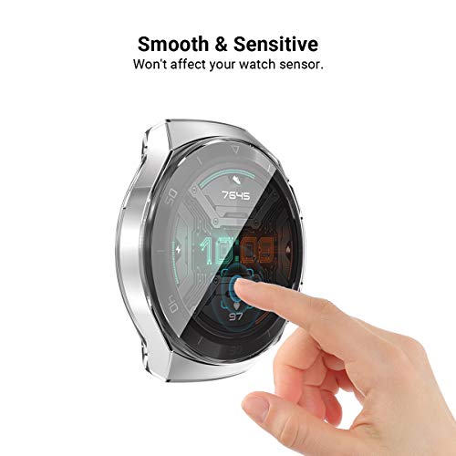 OWSOO TPU Smart Watch Case Capa para relógio de proteção à prova de choque Capa para smartwatch à pr