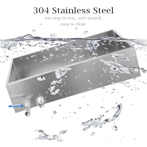 Image of Marada Maple Syrup Evaporator Pan with Dual Interface Steam Table Pan,304 Stainless Jam Food Chafing for Home, Outdoor, Cooking (30 inchL x 16 inchW x 9.5 inchH)