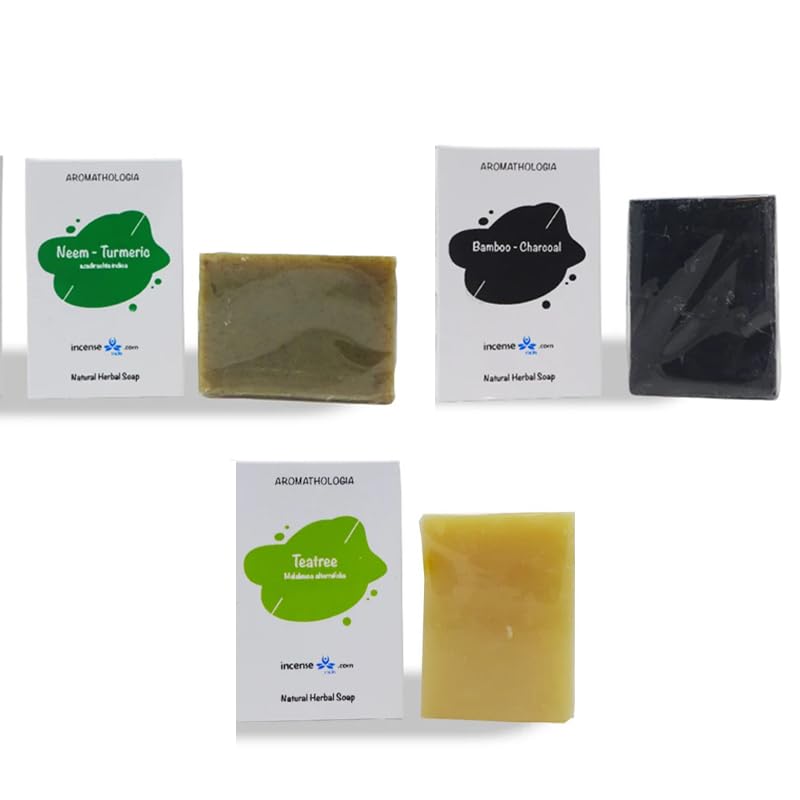 incensesticks com Assorted Bar Soaps Set - 3-Pack Handmade Natural Soaps 2 64oz Each