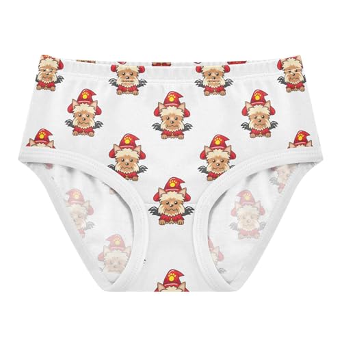 Girls' Underwear Yorkshire Terrier Dog Cotton Stretch Comfort Toddler Panties