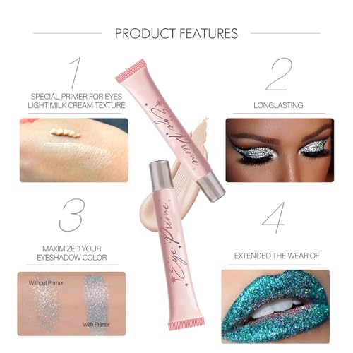 Long Lasting Waterproof Eyeshadow Primer Cream - 24 Hours Smudge-proof Pigment Base - Image 6