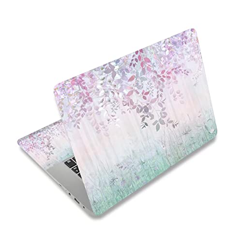 Image of DINKY Laptop Skin Sticker Decal, 12 inch 13 inch 13.3 inch 14 inch 15 inch 15.4 inch 15.6 inch Laptop Universal Reusable Vinyl Skin Stickers Cover Art Decal Notebook PC Personalized Protector-Wildflowers