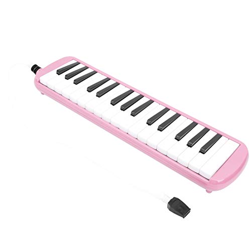 Melodica A Tubo Flessibile Rosa Con 32 Tasti, Pianica Portatile Con Borsa E Due Bocchini, Per Bambini E Adulti