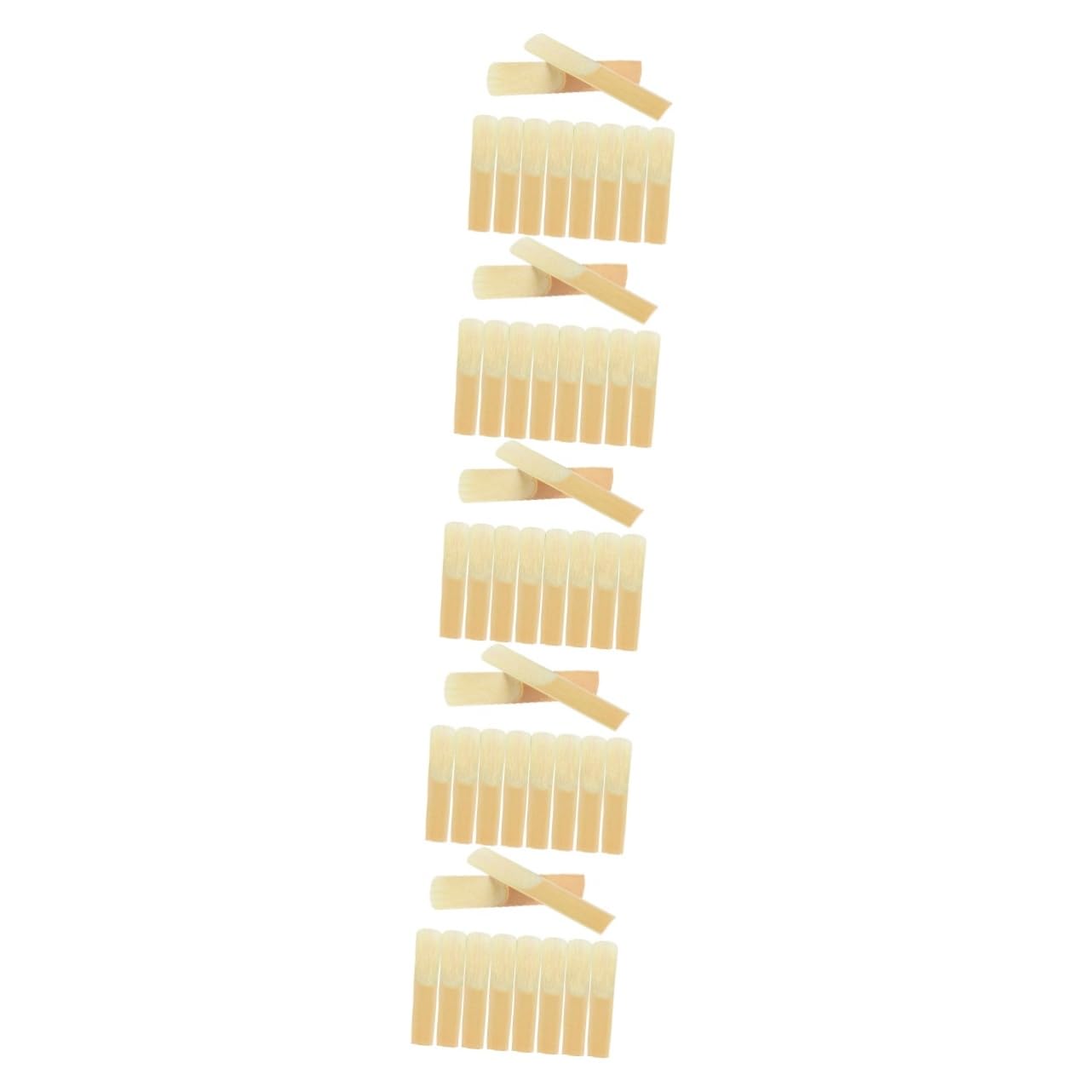 BESTonZON 50 Pcs caña saxofón instrumentos musicales organos musicales cañas saxofón barítono caña para principiantes cañas saxo soprano partes cañas saxo importante clarinete