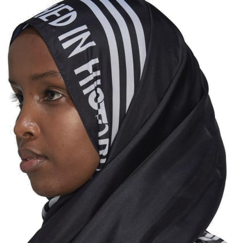 adidas Originals Amani Ladies Head Scarf, Black And Grey3