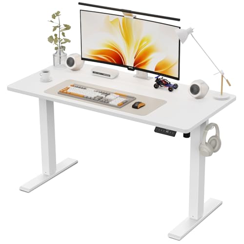 WALKINGDESK Höhenverstellbarer Schreibtisch, Elektrisch 120 x 60 cm Computertisch, Steh-Sitz Tisch...