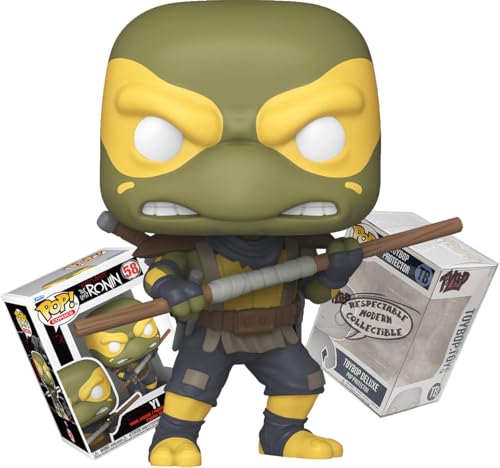 Funko TMNT The Last Ronin Yi with Bo Staff + ToyBop Protector: Teenage Mutant Ninja Turtles Cartoon Pop! Comics Figura de vinilo (incluye estuche de coleccionista Pro-Deluxe Pop Protector Caja de