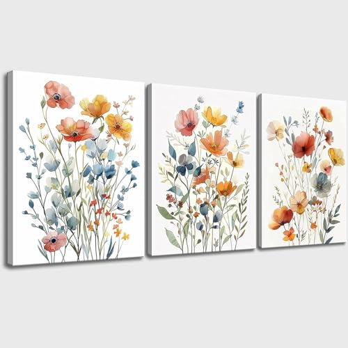 Affiche décorative de fleurs sauvages pour créer un spa nature chez soi