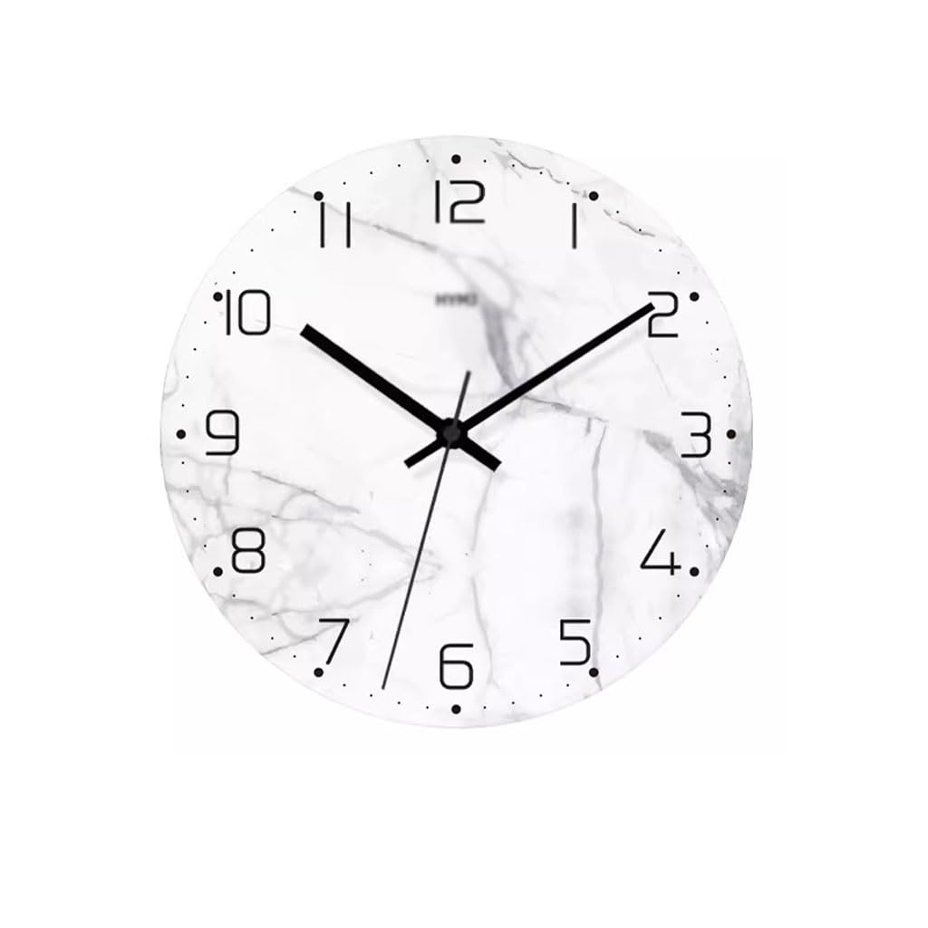 EINES Clock Wall Clock Living Room Silent Quartz Home Clock Wall Hanging(B)
