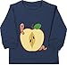 Shirtracer Baby Karneval und Fasching Kostüm - Apfel mit Wurm - 18/24 Monate - Navy Blau - Apfel - BZ31 - Baby Pullover