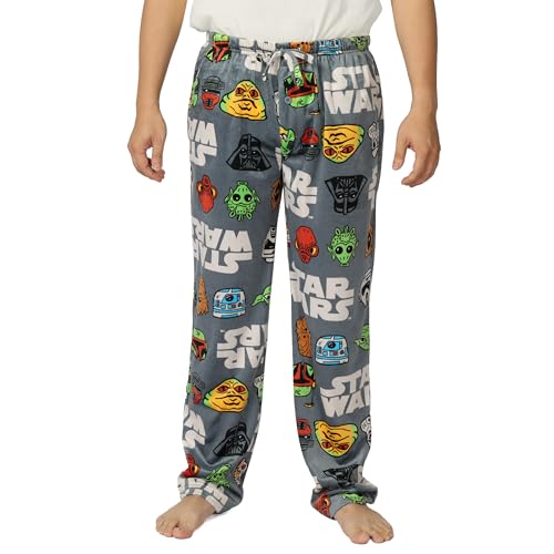 Star Wars Mens Pajama Bottom Lounge Pant With Drawstring Ultra-soft & Comfortable M