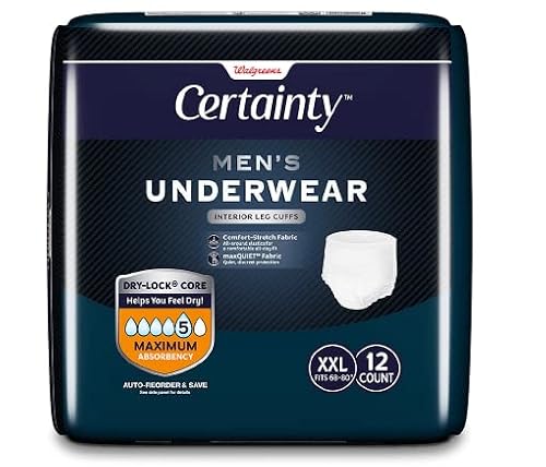 Walgreens Certainty Men's Underwear, Maximum Absorbency Xxl 12.0Ea #TOP26
