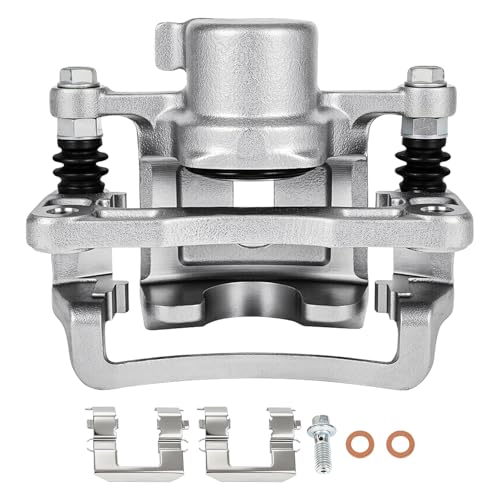 Image of SCITOO Rear Right Brake Caliper With Bracket 18B5041 Compatible For Chevy Captiva Sport 12-15, For Chevy Equinox 07-17, For GMC Terrain 10-17, For Pontiac Torrent 07-09, For Saturn Vue 08-10