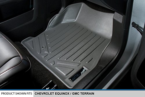 Maxliner Floor Mats 2 Row Liner Set Grey For 2011-2017 Chevy Equinox/Gmc Terrain Dual Front Floor Posts #TOP2