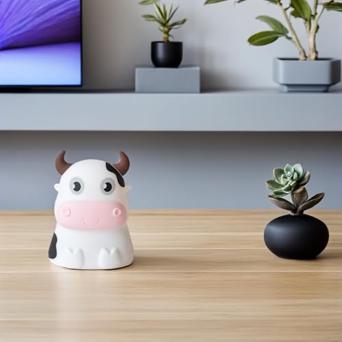 Lámpara de Mesa Infantil de Silicona DOITOOL Forma Vaca miniatura 6