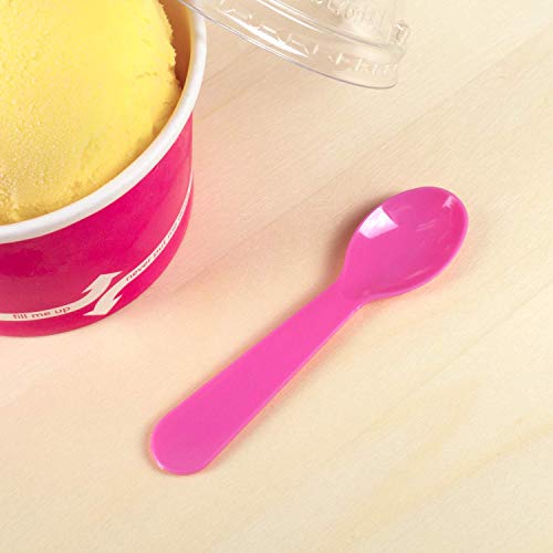 Karat U2450 (Pink) 2.9" Ps Disposable Tasting Spoon, Pink (Pack Of 4000) #TOP6