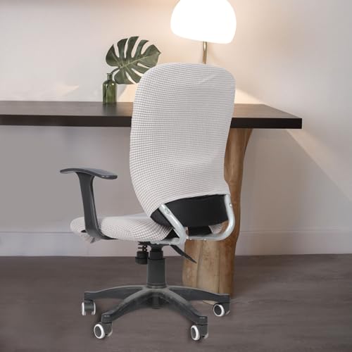 Funda elástica para silla de oficina protector de asiento y respaldo 5