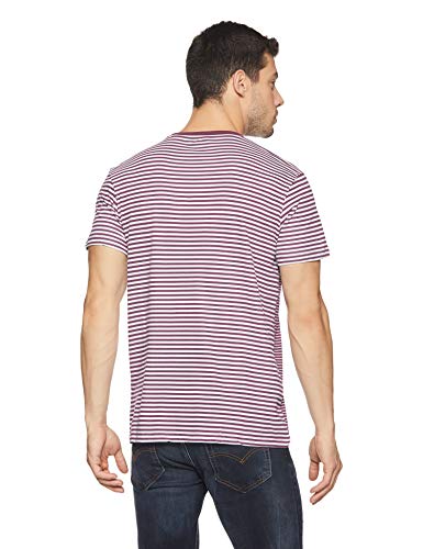 Image of United Colors of Benetton Men's Striped Regular Fit T-Shirt