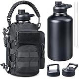 RXW 64 oz Insulated Water Bottle with Sleeve, Half...