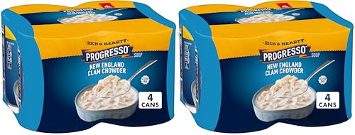 Image of Progresso Rich & Hearty, New England Clam Chowder Soup, 18.5 oz., 8 Pack